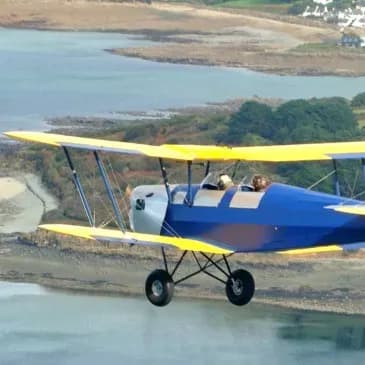 Baptême de l'air en ULM Biplan à Morlaix