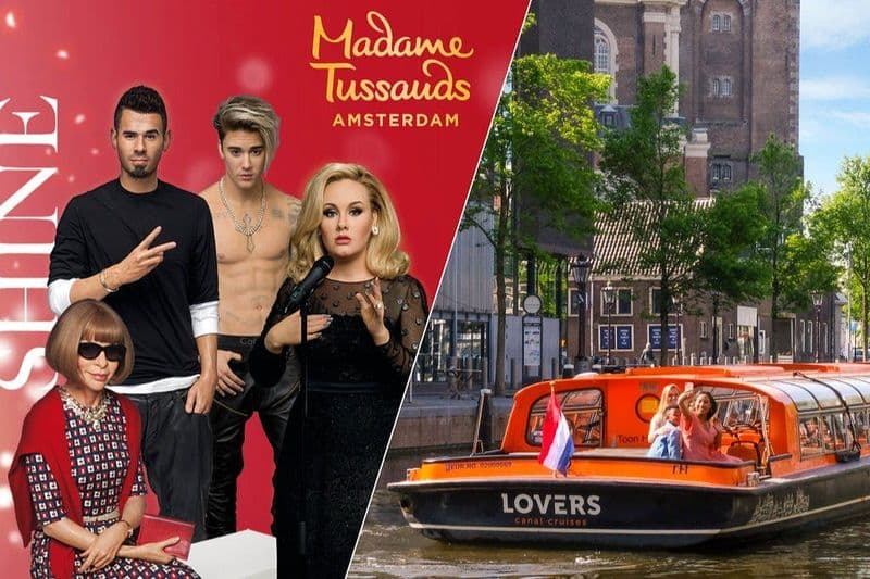 Amsterdam : Billet d'entrée à Madame Tussauds + Croisière sur les canaux