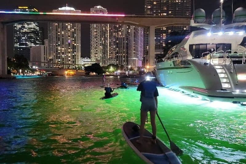 Miami : City Lights SUP ou Kayak Night Tour