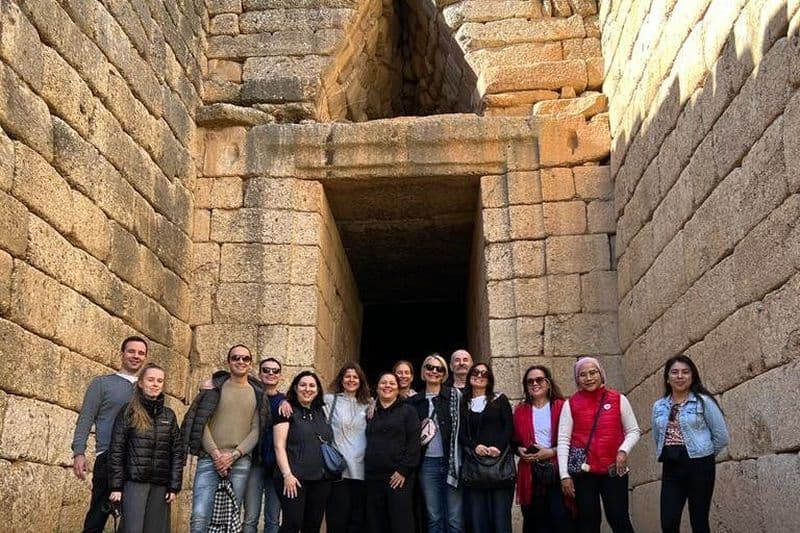 Mycènes, Epidaure et Nauplie : Visite guidée audio VR d'une journée au départ d'Athènes