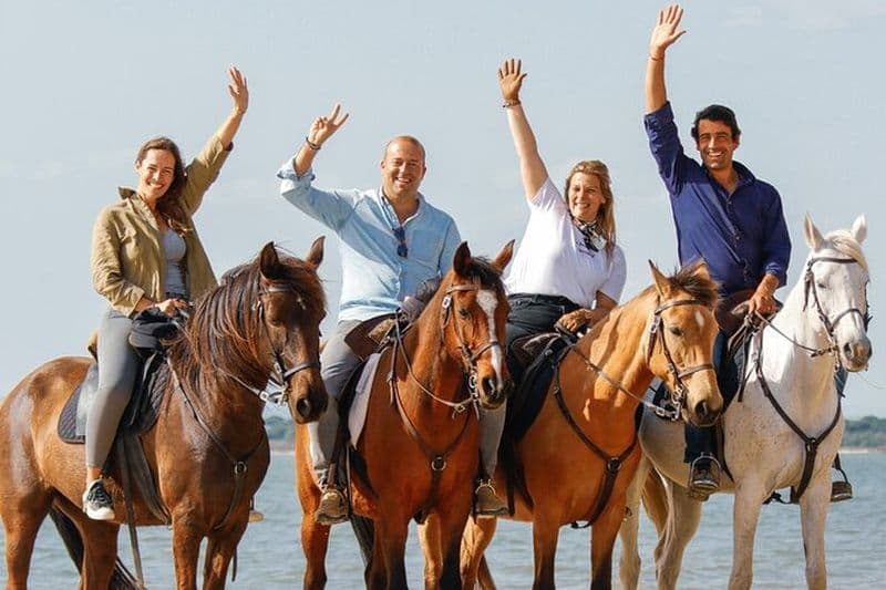 Équitation sur la plage de Gaio Rosario au Portugal