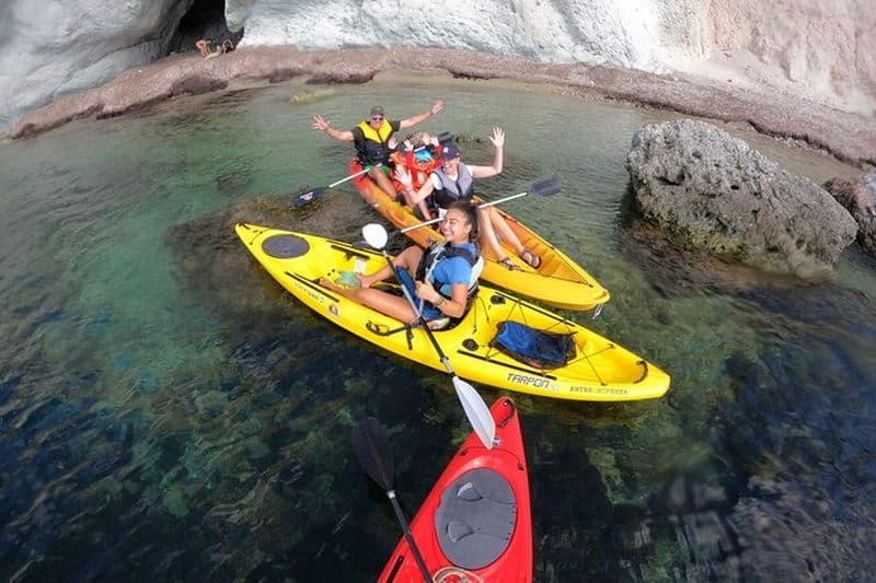 Excursion familiale en kayak et snorkeling à San Jose Cabo de Gata