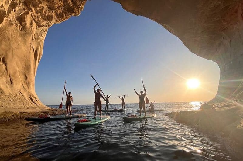 SUP Sunset Paddling jusqu'aux grottes de Ta Marija
