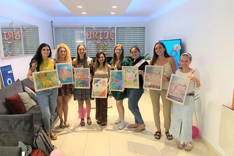 Atelier privé de peinture murale sur soie à Jérusalem