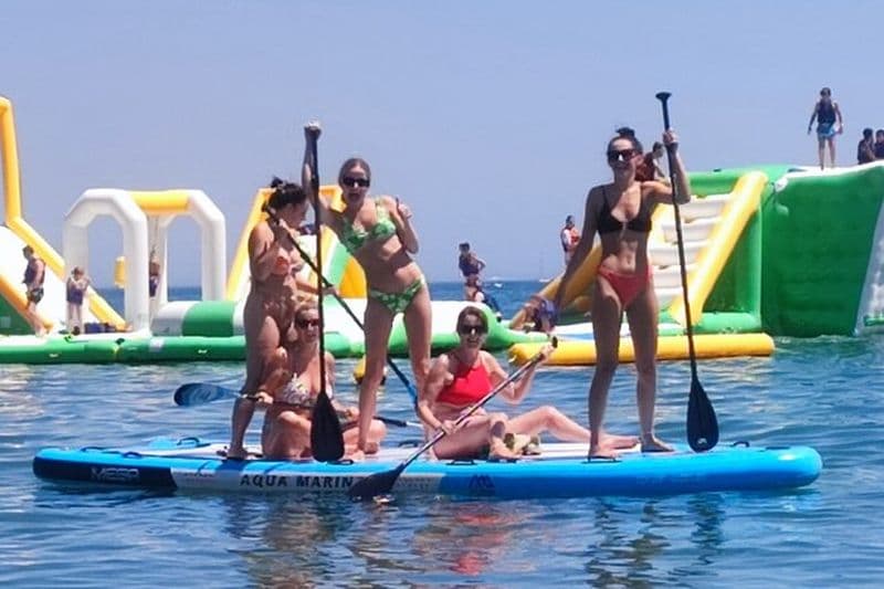Location de Paddle Surf Géant Fuengirola 1 heure pour 4 à 8 personnes
