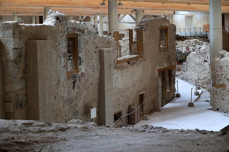 Akrotiri de Théra Entrée du site archéologique