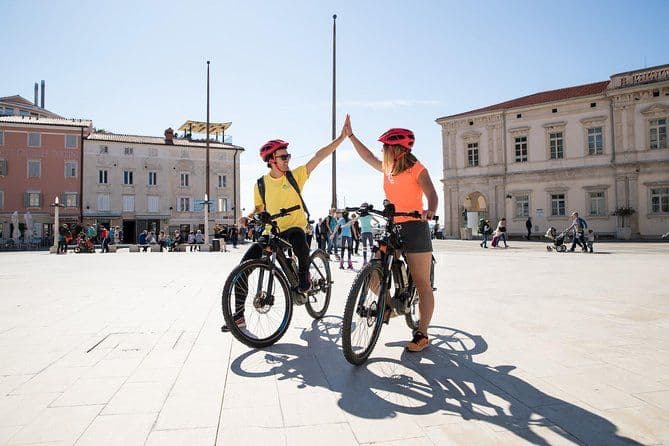 Piran panoramique et marais salants : visite de la boutique en vélo électrique