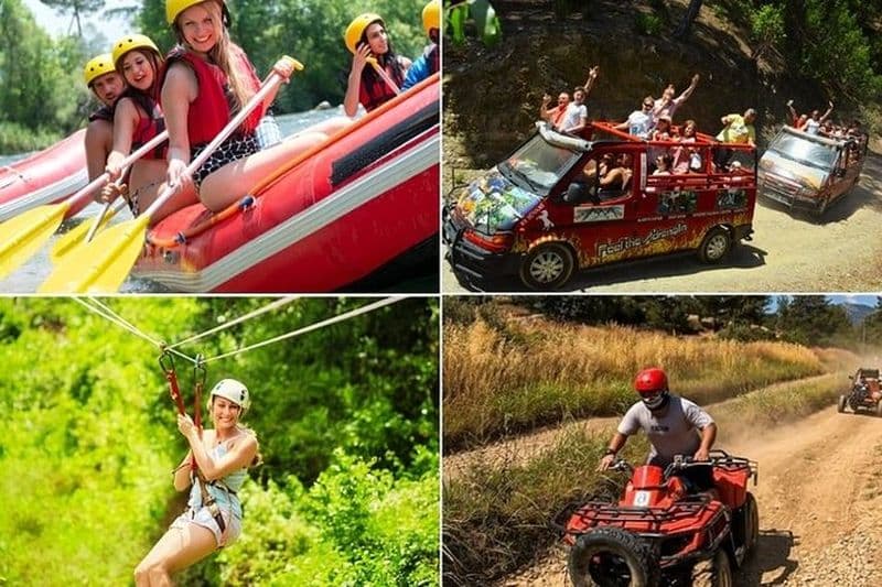 Köprülü Canyon( 4 en 1 ) Combo Rafting , Buggy & Jeep & Zipline