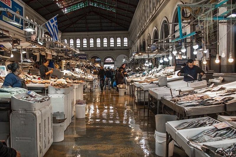 Visite à pied en petit groupe de la cuisine gastronomique d'Athènes