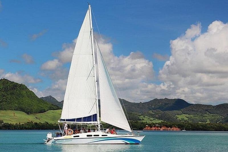 Excursion en catamaran privé d'une journée à l'île Maurice Aux Cerfs