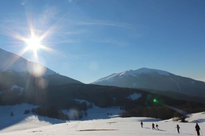 Randonnée en raquettes dans le parc national du Pollino