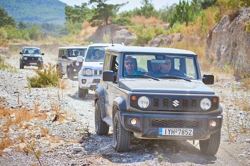 Excursion safari en jeep 4x4 - au volant de votre propre véhicule - Prise en charge dans le nord de Rhodes