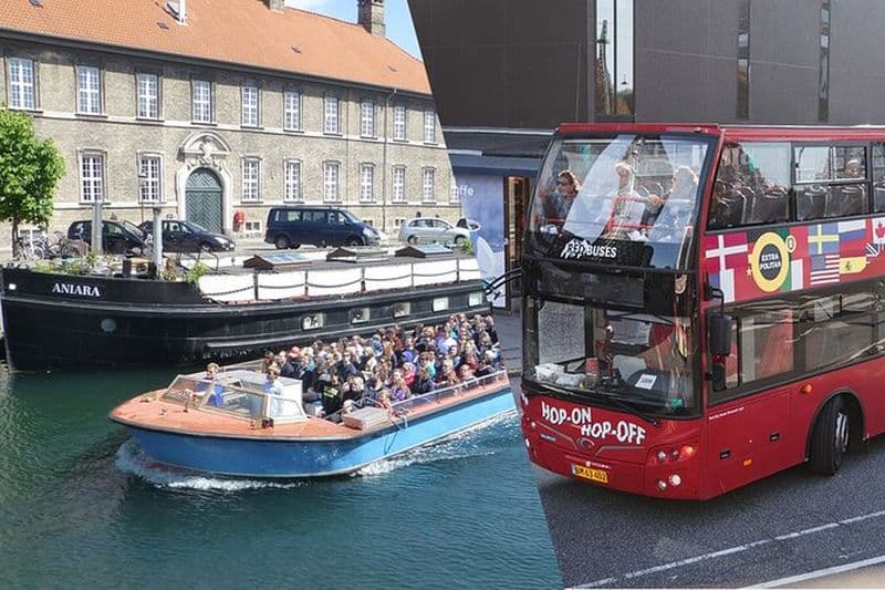 Bus hop-on hop-off Copenhague avec option bateau