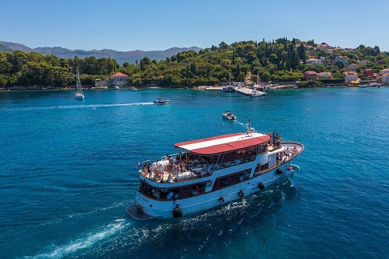 Dubrovnik : Croisière d'une journée aux îles Elaphiti avec déjeuner