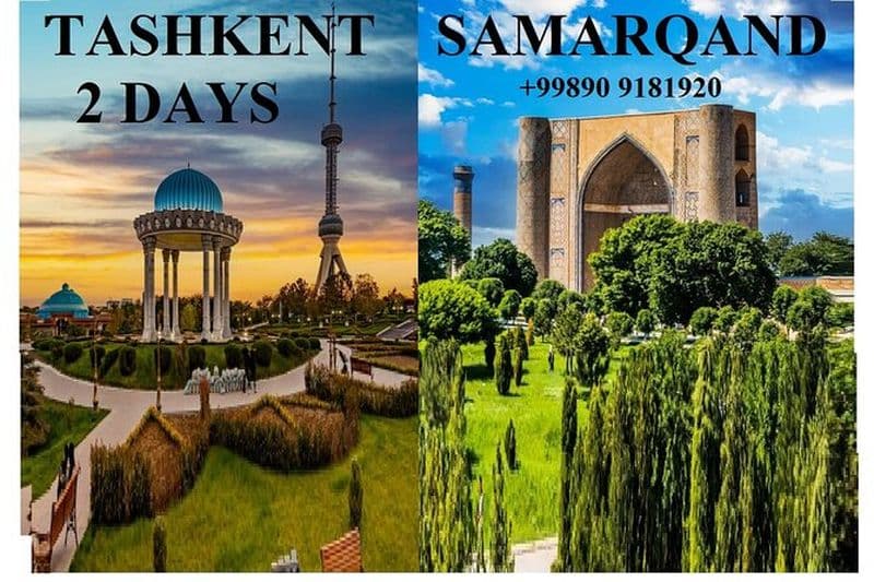 Visite de 2 jours (Tachkent et Samarqand) + Transfert aéroport et transport