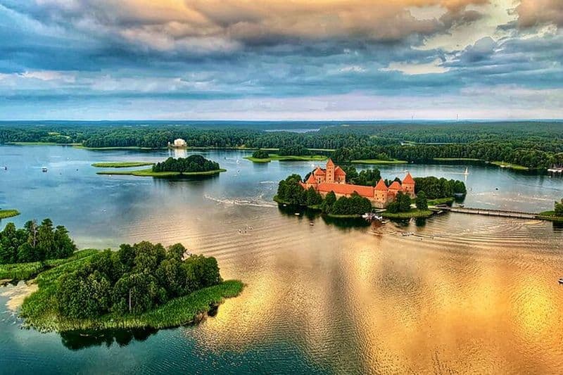 Vol en montgolfière au-dessus de Trakai (transfert inclus) ou Vilnius