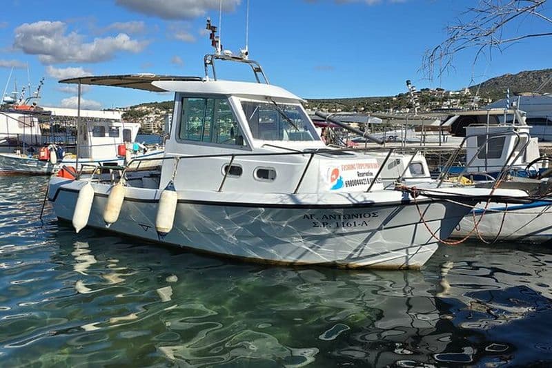 Activité de pêche privée d'une demi-journée Porto Rafti Athènes Markopoulo