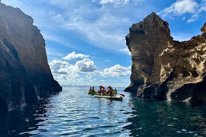 2h Kayak guidé Vila Franca do Campo Grottes côtières et de l'îlot