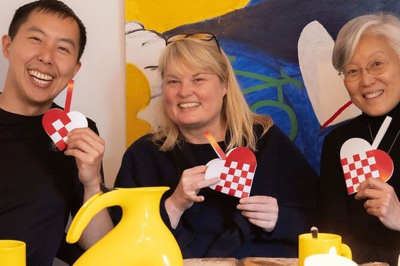 2 heures d'activité de tissage de coeurs en papier à Copenhague