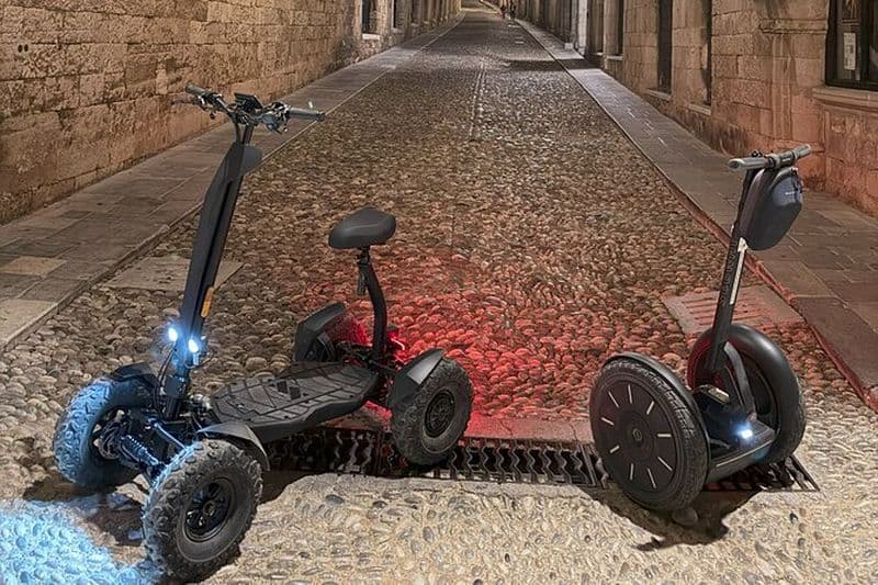 Rhodes de nuit en Segway