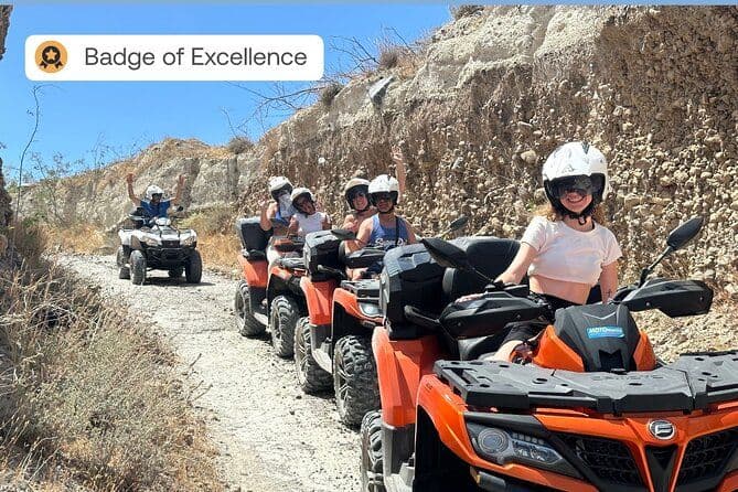 Circuit VTT-Quad tout terrain de Santorin + Transport