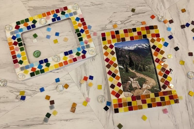 Kit d'art de cadre photo en mosaïque dans le parc Estes