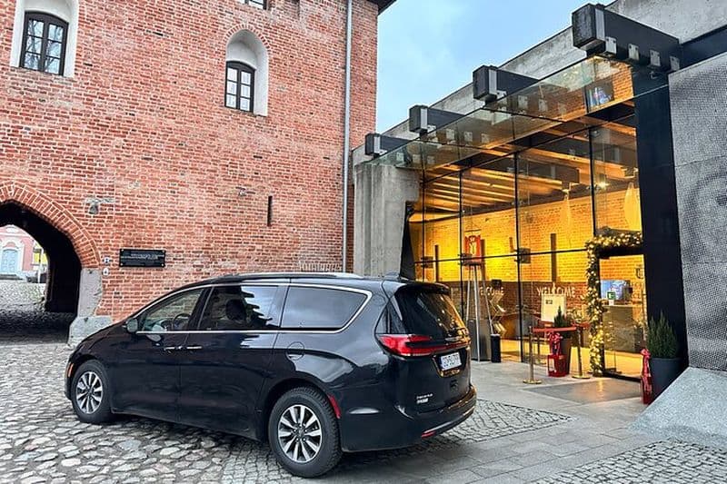 Transfert en taxi de l'aéroport de Gdańsk à Toruń