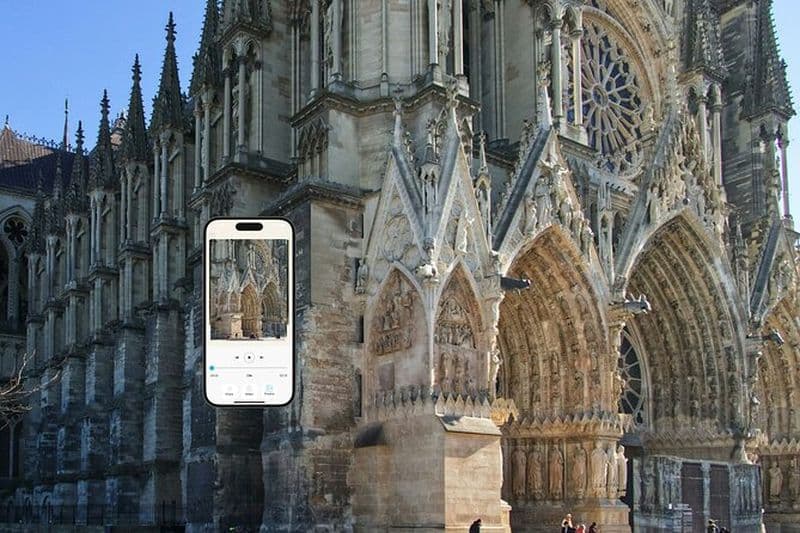 Visite autoguidée de la cathédrale Notre-Dame de Reims avec application mobile