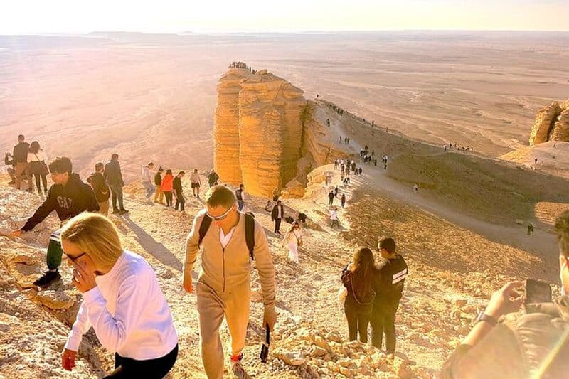 Excursion en voiture 4x4 tout terrain Edge of The World & Deer Reserve à Riyad