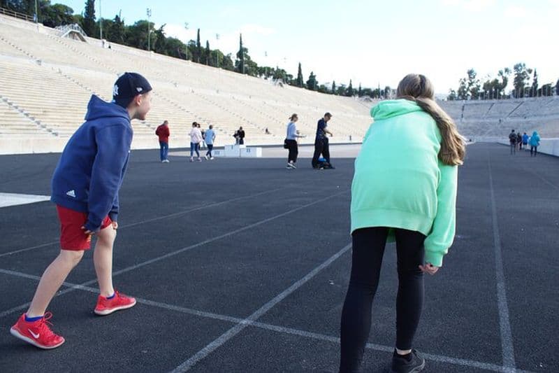 Visite du stade d'Athènes et du centre-ville pour les familles