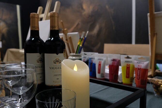 Expérience vin et peinture à Saint Gilles, Belgique