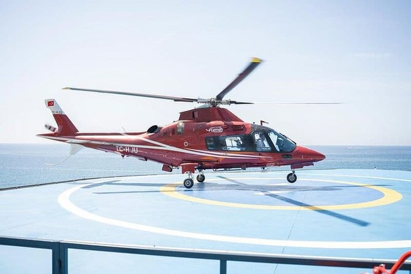 Expérience en hélicoptère au-dessus d'Alanya