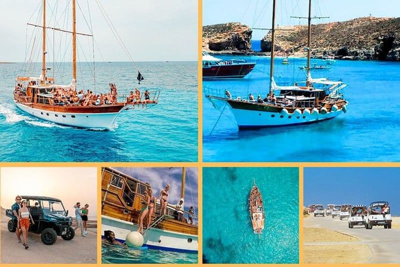 Malte: Blue Lagoon & Sea Caves Excursion en bateau et Gozo Buggy Tour