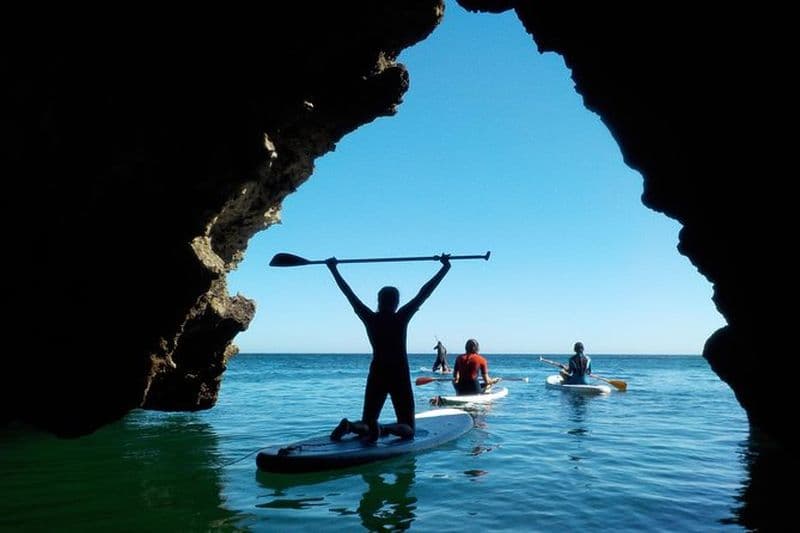 Billet Excursion SUP dans les grottes d'Ingrina de l'Algarve avec plongée et photos incluses
