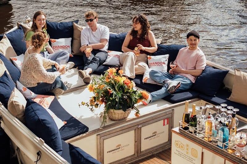 Amsterdam : Croisière de luxe Option Cocktails et collations illimités