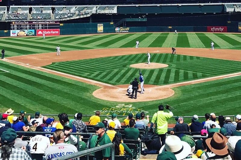 Le match de baseball d'athlétisme au Sutter Health Park