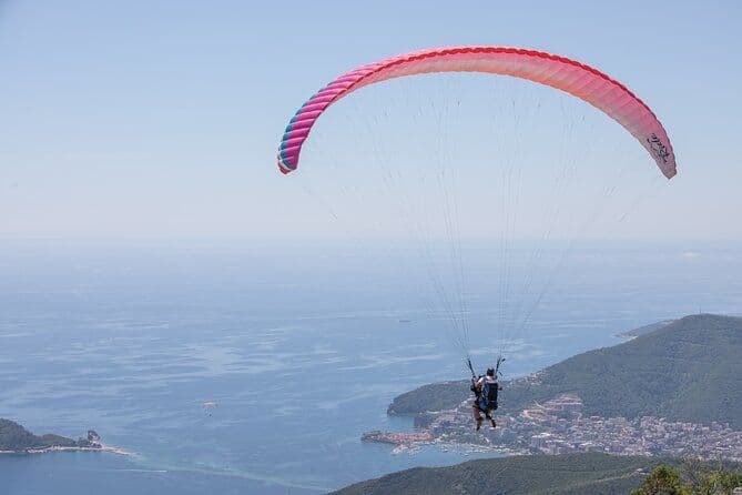 Parapente à Budva avec pilote Certifié (Prise en charge gratuite incluse)