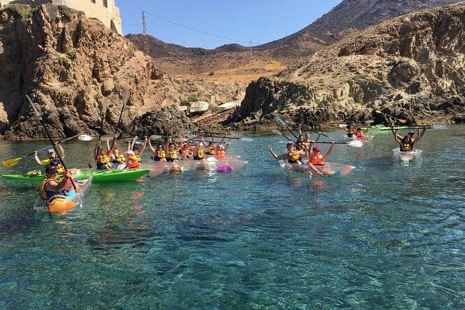 Itinéraires de kayak transparents et normaux Cabo de Gata Almería