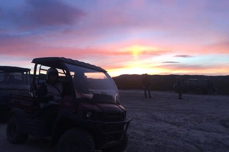 Visite d'hiver en VTT côte à côte