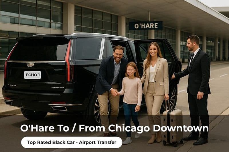 Transfert de l'aéroport O'Hare à Chicago avec Inside Meet - SUV de luxe
