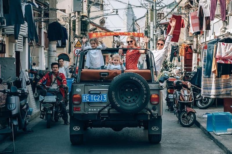 Découverte de 3 heures du vieux temps de Shanghai en Jeep Tour