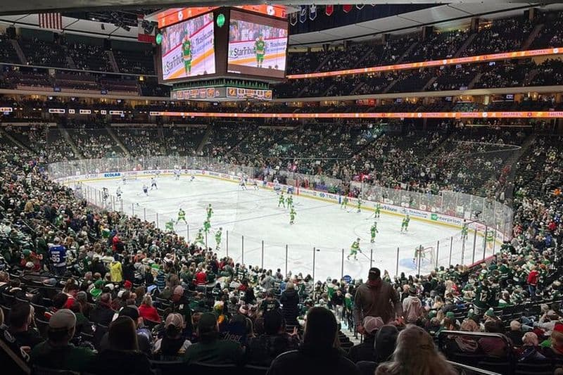 Billet pour un match de hockey sur glace sauvage du Minnesota au Xcel Energy Center