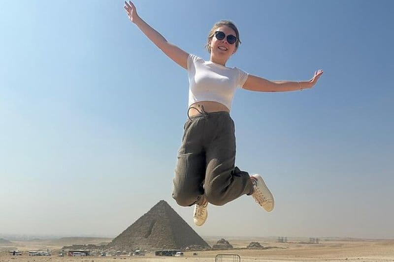 Safari Pyramides d'aventure d'une demi-journée Sphinx et chameau