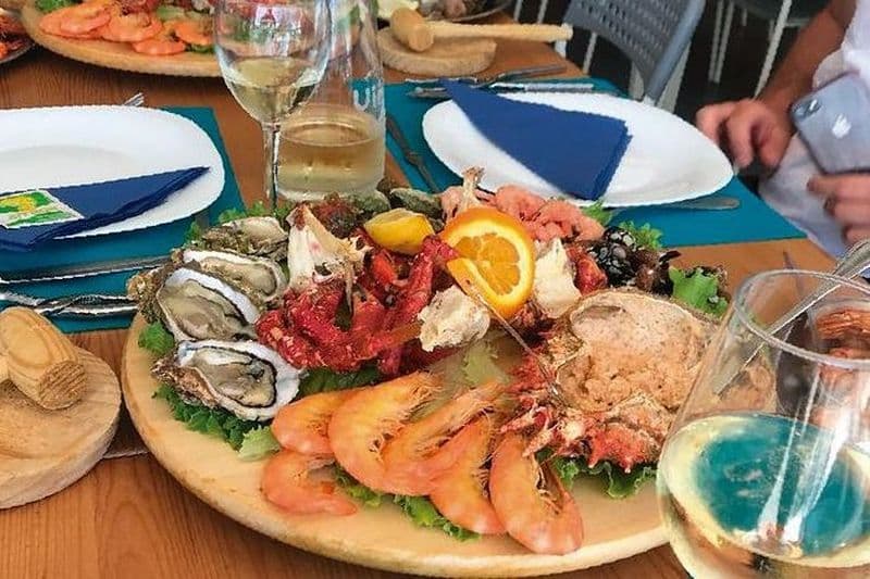 Excursion à vélo et gastronomique en Algarve avec dégustation de fruits de mer et de vins