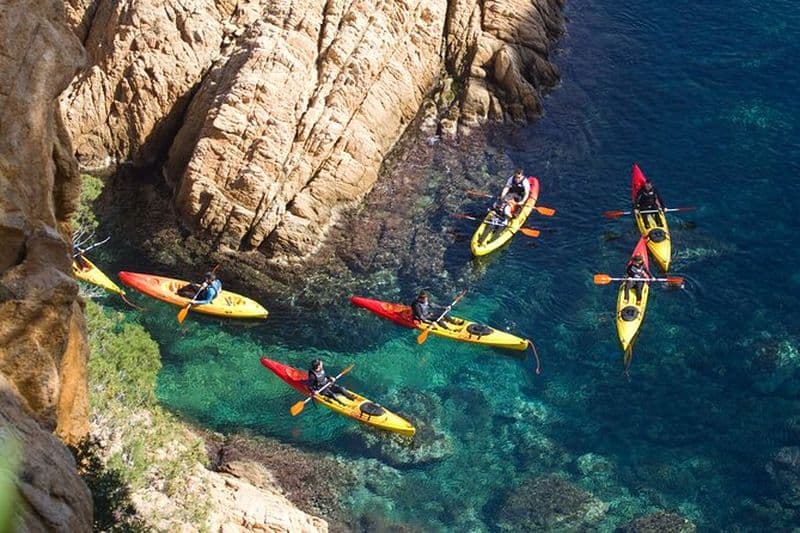 Costa Brava - Kayak et plongée en apnée "grottes marines"