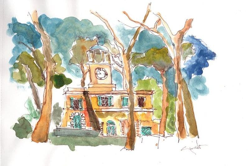 Dessin à Rome Villa Borghese Cours particulier avec Guido