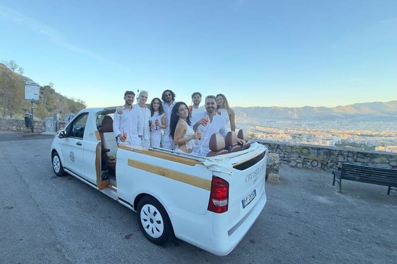 Palerme by Night : Visite privée en voiture de croisière en plein air avec Aperitivo