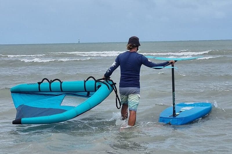 Cours privé de wingfoil à Playa de Aro
