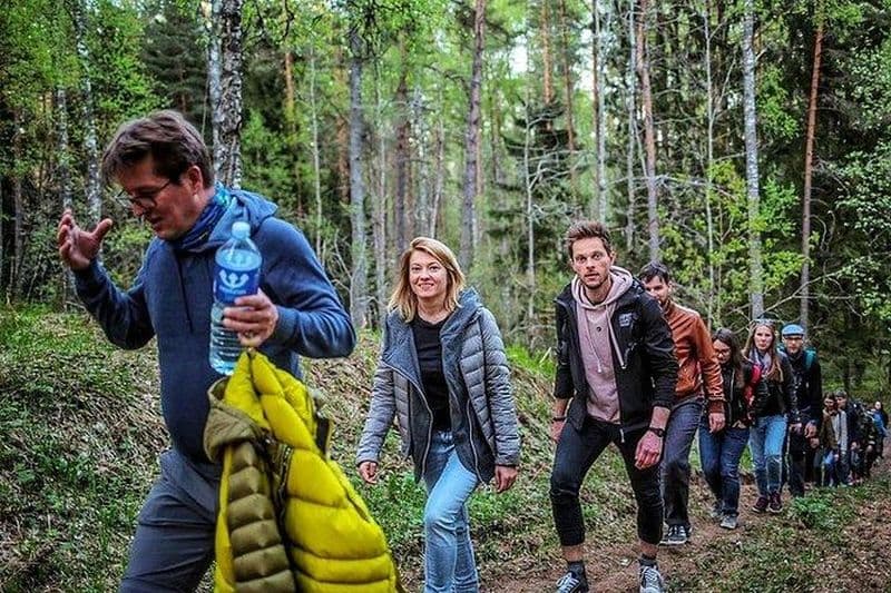 Randonnée d'une journée dans le parc national Aukštaitija, Lituanie