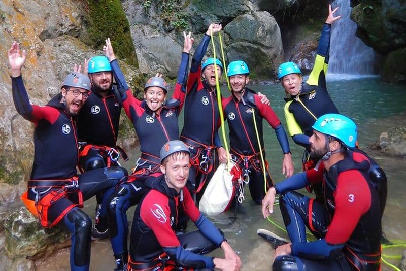 Baptême de canyoning à Grenoble dans le Vercors